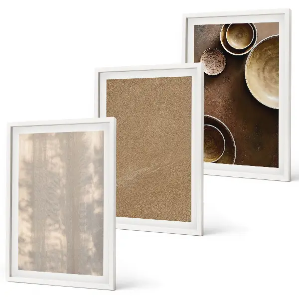 Set de tablouri pentru dormitor cu structuri texturate minimaliste
