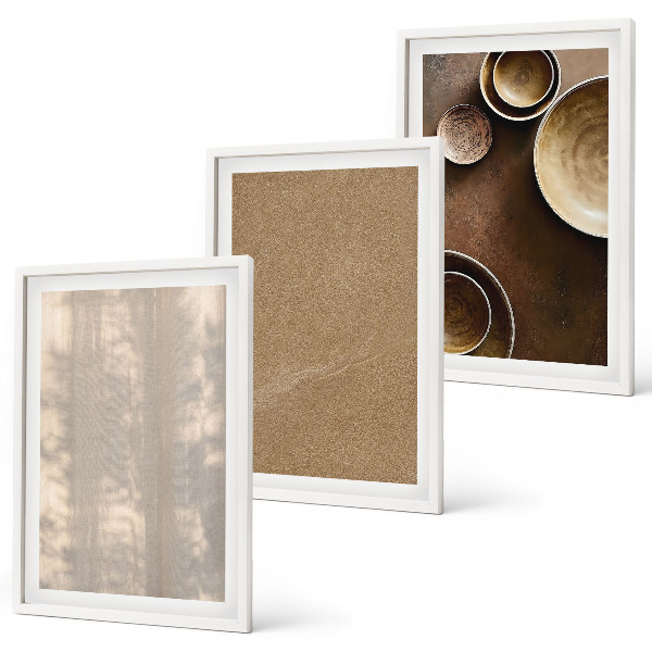 Set tablouri pentru dormitor Structuri texturate minimaliste