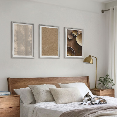 Set tablouri pentru dormitor Structuri texturate minimaliste