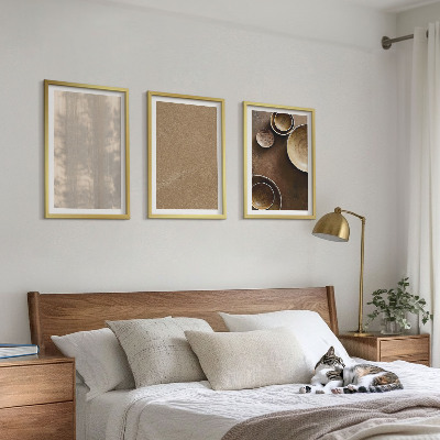Set tablouri pentru dormitor Structuri texturate minimaliste