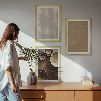Set tablouri pentru dormitor Structuri texturate minimaliste