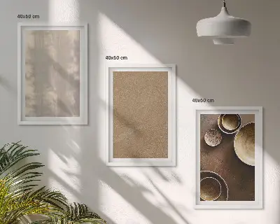 Set de tablouri pentru dormitor cu structuri texturate minimaliste