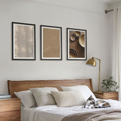 Set tablouri pentru dormitor Structuri texturate minimaliste