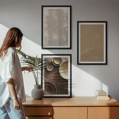 Set tablouri pentru dormitor Structuri texturate minimaliste