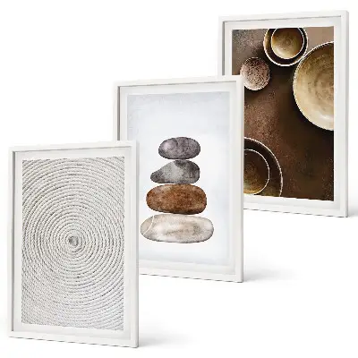 Set tablouri decorative cu model texturi în arta modernă