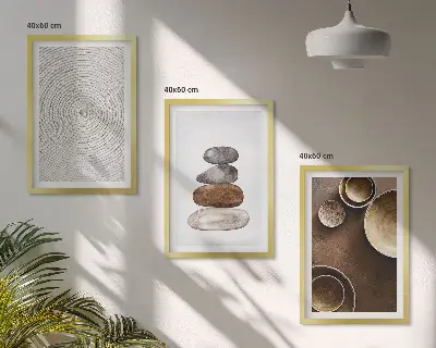 Set tablouri decorative cu model texturi în arta modernă