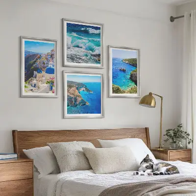 Compoziție de tablouri pentru perete vederi din Oia, insula Santorini