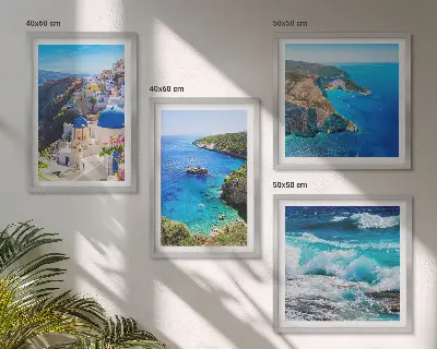 Compoziție de tablouri pentru perete vederi din Oia, insula Santorini