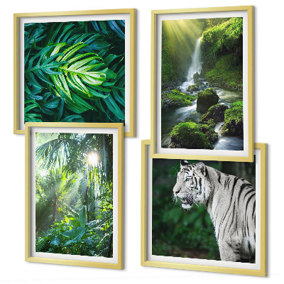 Set tablouri gata de agățat Cascada Tigrului Alb din Junglă