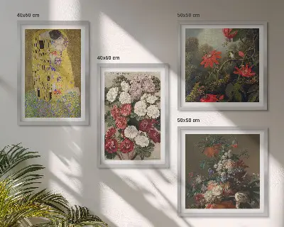 Set tablouri Florile copacului de Klimt gata de agățat pe perete