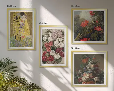 Set tablouri Florile copacului de Klimt gata de agățat pe perete