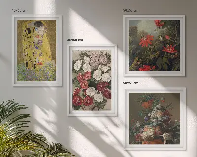 Set tablouri Florile copacului de Klimt gata de agățat pe perete