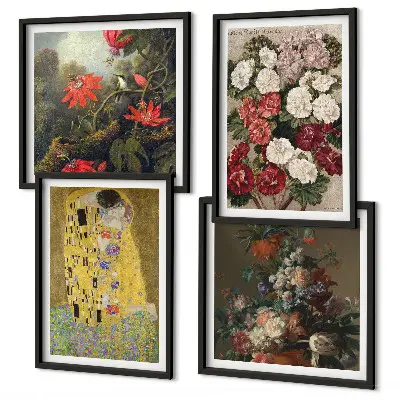 Set tablouri Florile copacului de Klimt gata de agățat pe perete