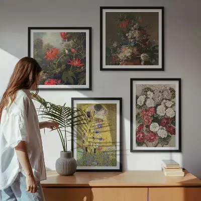 Set tablouri Florile copacului de Klimt gata de agățat pe perete