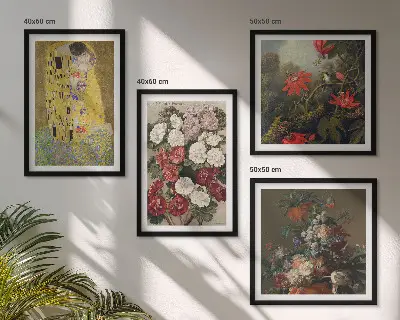 Set tablouri Florile copacului de Klimt gata de agățat pe perete