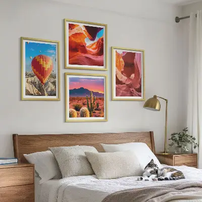 Set de tablouri gata de agățat peisaje cu cheile deșertului