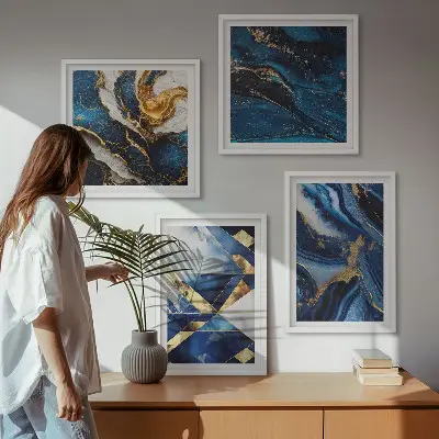 Set de tablouri abstracte modele elegante gata de agățat