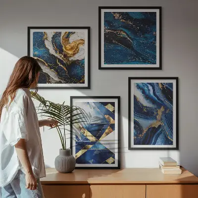 Set de tablouri abstracte modele elegante gata de agățat