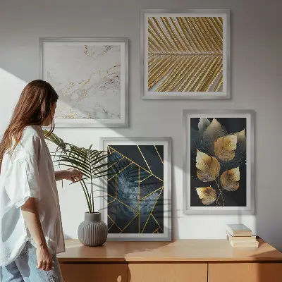Set de tablouri cu plante moderne gata de agățat