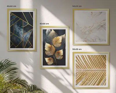 Set de tablouri cu plante moderne gata de agățat