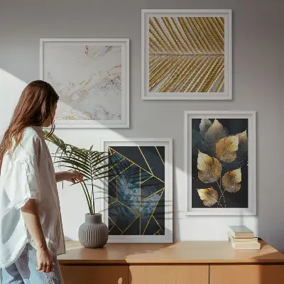 Set de tablouri cu plante moderne gata de agățat