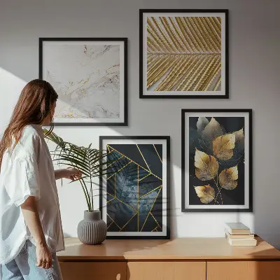 Set de tablouri cu plante moderne gata de agățat