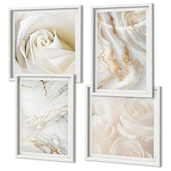 Set de tablouri decorative pentru perete modele elegante cu textură de marmură