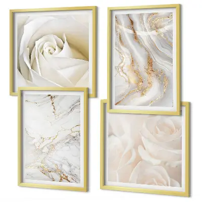 Set de tablouri decorative pentru perete modele elegante cu textură de marmură