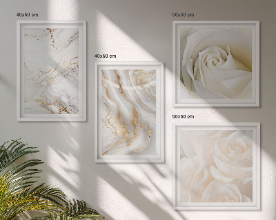 Compoziție de tablouri pentru perete Modele elegante de marmură