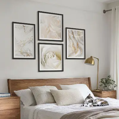 Set de tablouri decorative pentru perete modele elegante cu textură de marmură