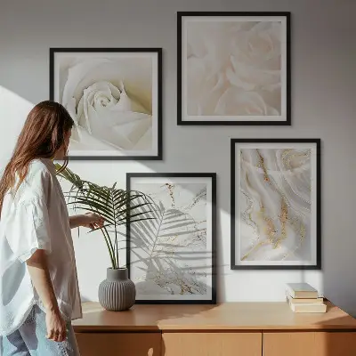 Set de tablouri decorative pentru perete modele elegante cu textură de marmură
