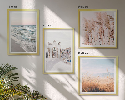 Set tablouri gata de agățat Plante, valuri ale mării, priveliște, case