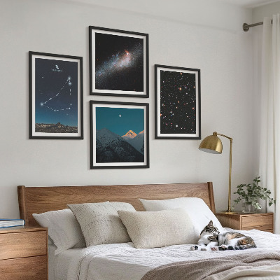 Set tablouri gata de agățat Galaxia constelației Capricorn