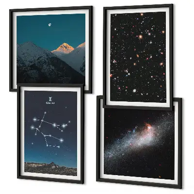Set tablouri Stelele galaxiei Gemeni gata de agățat