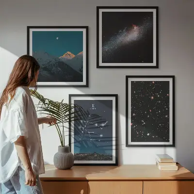 Set tablouri Stelele galaxiei Gemeni gata de agățat