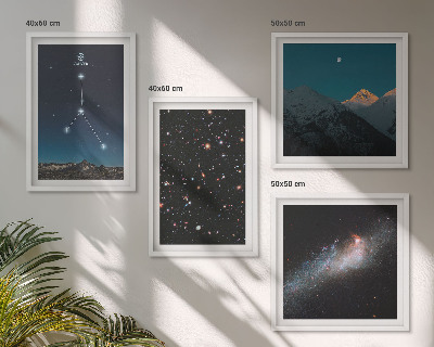 Compoziție de tablouri pentru perete Constelația galaxiei spațiale Rac
