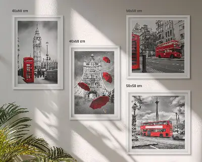 Compoziție de tablouri pentru perete cu model frunze de ginkgo pe fundal deschis