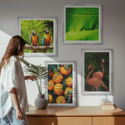 Set de tablouri gata de agățat cu accente fructate ale tropicelor