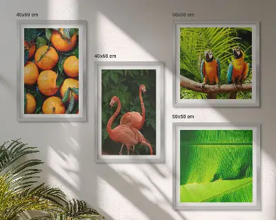 Set de tablouri gata de agățat cu accente fructate ale tropicelor
