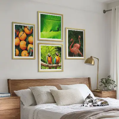 Set de tablouri gata de agățat cu accente fructate ale tropicelor