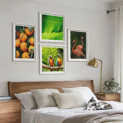 Set de tablouri gata de agățat cu accente fructate ale tropicelor