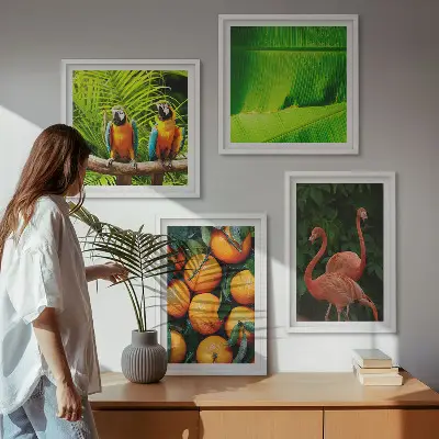 Set de tablouri gata de agățat cu accente fructate ale tropicelor