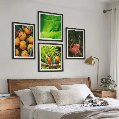 Set de tablouri gata de agățat cu accente fructate ale tropicelor
