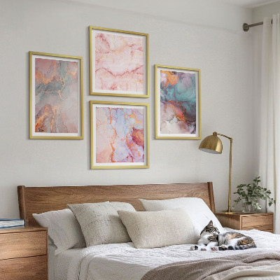 Set tablouri gata de agățat Modele pastelate abstracte