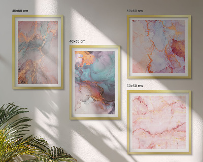 Set tablouri gata de agățat Modele pastelate abstracte