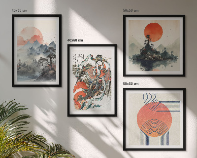 Set tablouri gata de agățat Peisaje asiatice japoneze