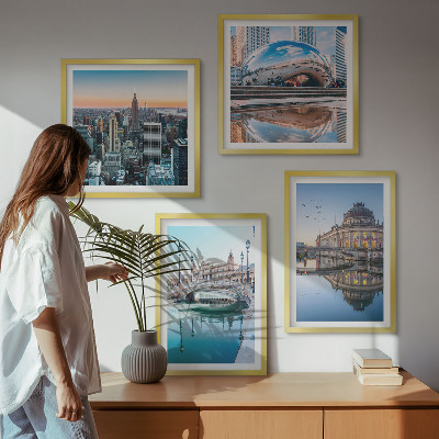 Compoziție de tablouri pentru perete Arhitectura orașelor pe apă