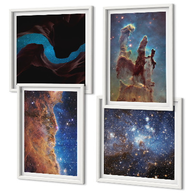 Set tablouri gata de agățat Peisaje spațiale ale galaxiilor