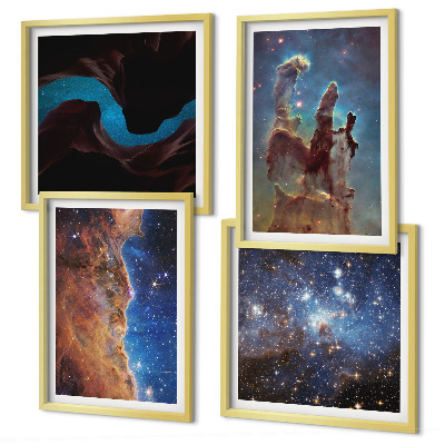 Set tablouri gata de agățat Peisaje spațiale ale galaxiilor