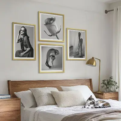 Compoziție de tablouri pentru perete cu portrete elegante de femei